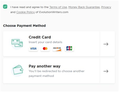 Payment methods