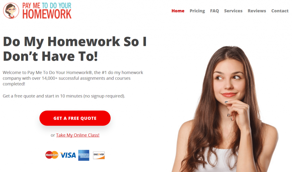  Paymetodoyourhomework homepage looks really basic