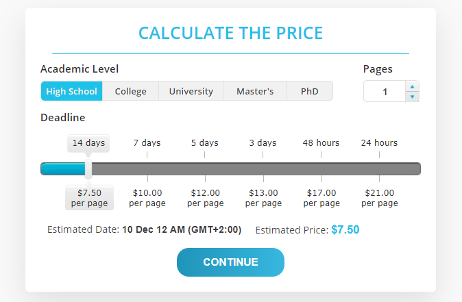 Prices
Source: essayoneday.com