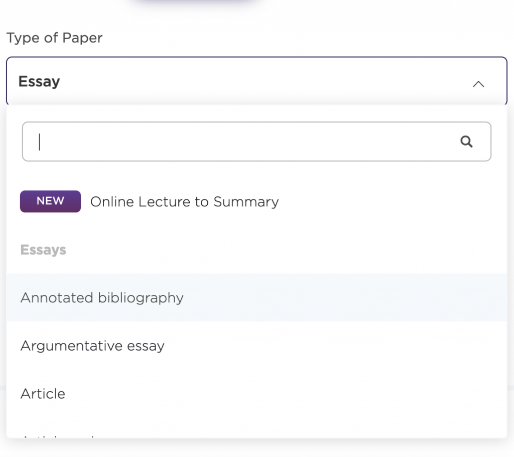 Online lecture to summary for order
