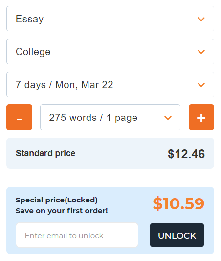 The price calculator