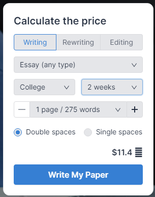 Price calculator