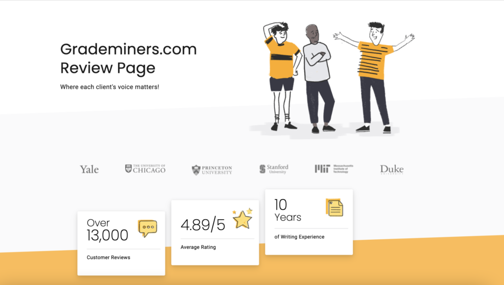 Grademiners.com review page
