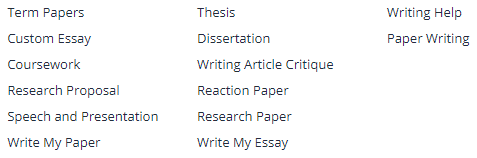 Some of the writing services offered by Power-Essays
