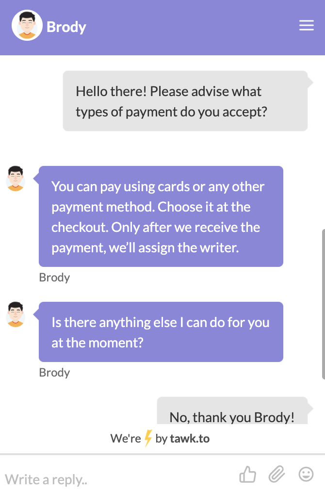  Chat with customer support
