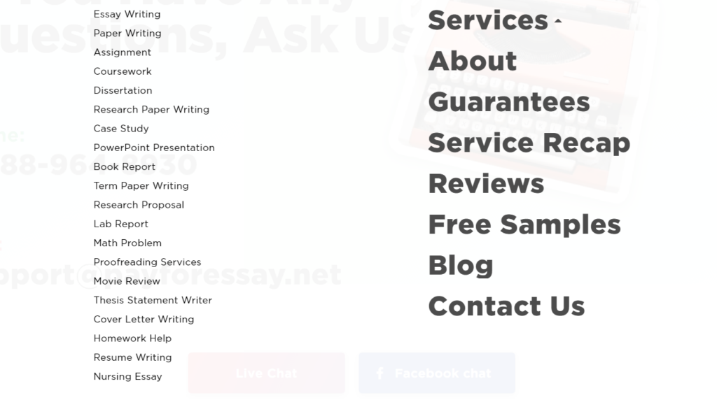 Types of services