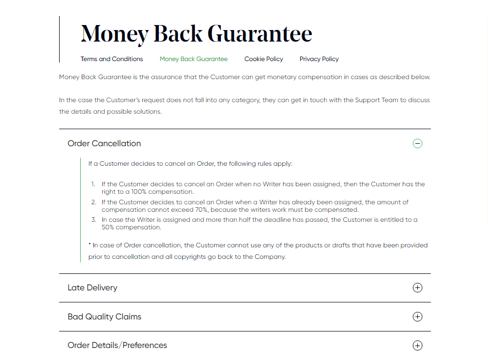 Money-Back guarantee