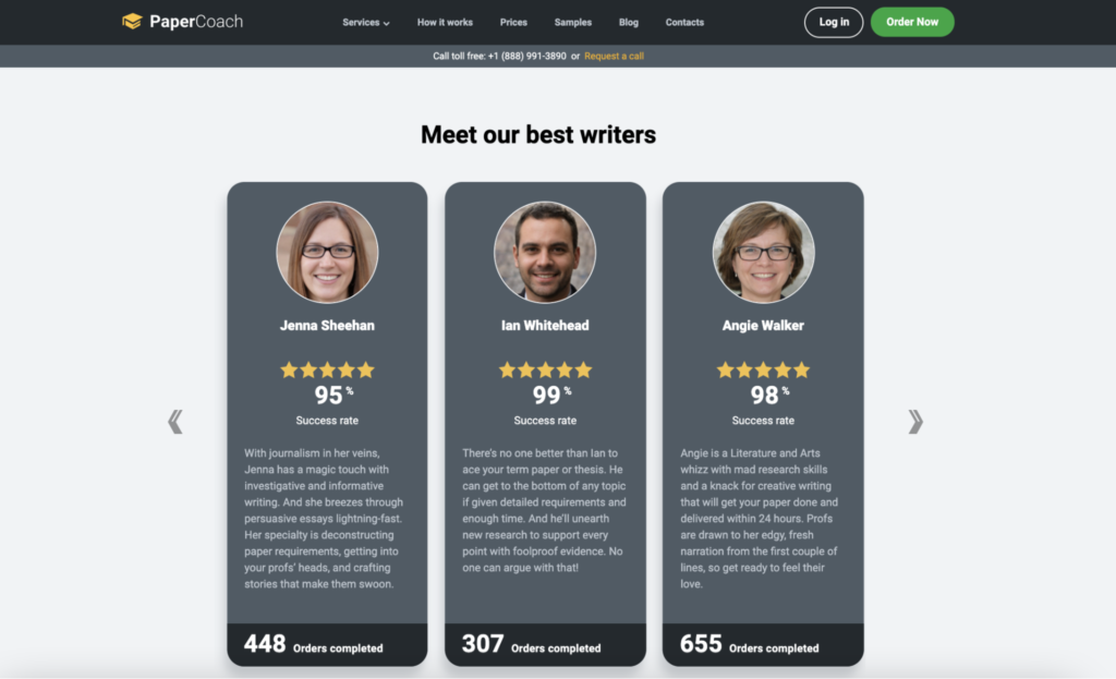 Best writers on PaperCoach.co
