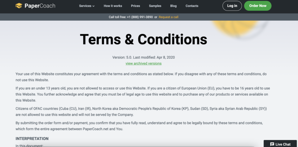 Terms&Conditions