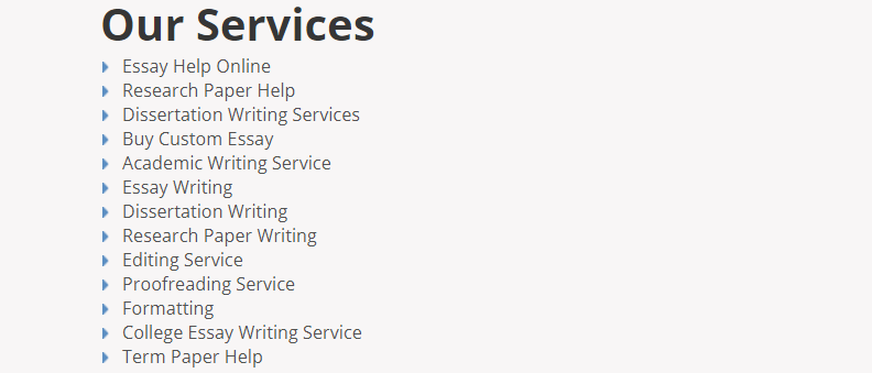 Types of Services